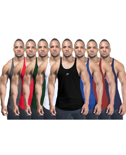 Lot Mens Bodybuilding Vest Gym Stringer Vest Racerback Muscle Fitness Singlet Uk